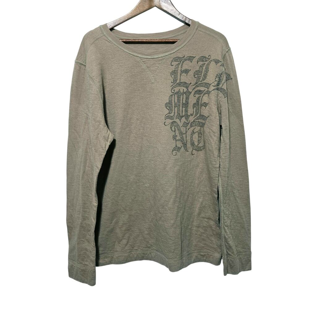 Element Shirt Men's Size XL Vintage Graphic on interior of Shirt Tan Streetwear